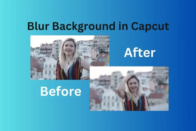 blur background in capcut